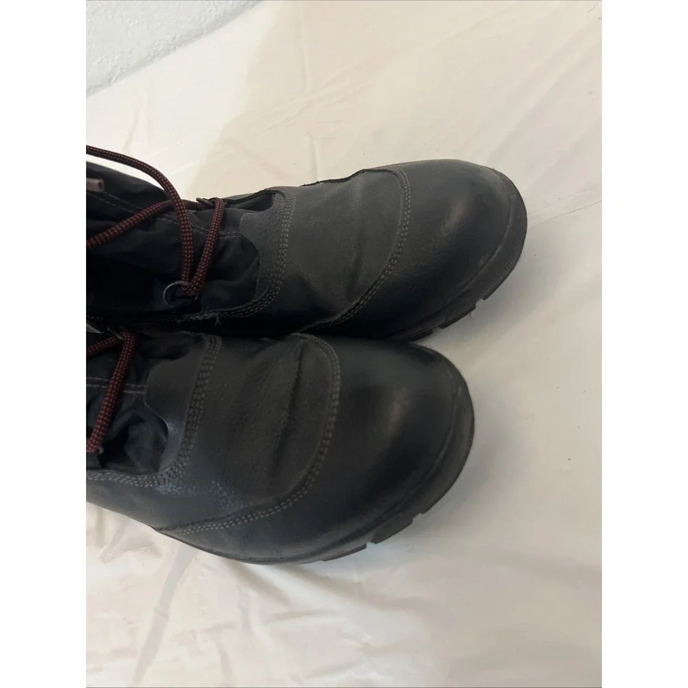 PAJAR Waterproof Grip Tall Winter Lined Lace Up Womens Sz 7 7.5 Black Red EU‎ 38
